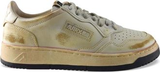 Autry Medalist Low Super Vintage Sneakers - Dames - Sneakers - Wit - 39 EU - Katoen - Schoenen