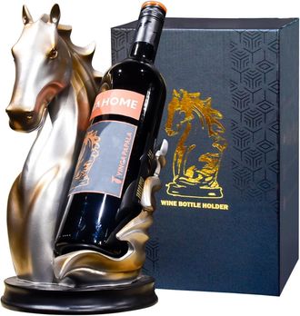 OEM Botellero Con Forma De Estatua De Caballo - Almacenamiento Decorativo - Para El Hogar, La Cocina O El S&oacute;tano - Idea De Regalo Original