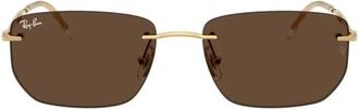 Ray-Ban Rb 3768 Zonnebril - Heren - Zonnebrillen - Geel - 56 MM - Accessoires