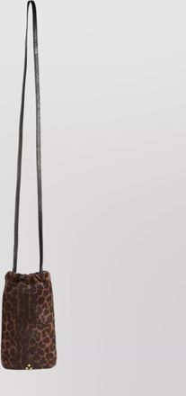 Jerome Dreyfuss mobile leopard print shoulder bag