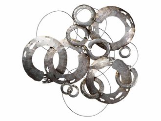 Schubiger M&ouml;bel Wandschmuck Abstrakte Kreise Aus Metall
