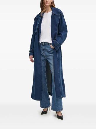 IVY OAK Trenchcoat met ceintuur - Blauw