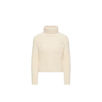 Moncler Moncler Alpaca Blend Turtleneck Sweater, Women, White, Size: Xl
