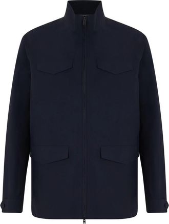 Herno Coats - Heren - Zomerjassen - Blauw - 2XL - Jassen