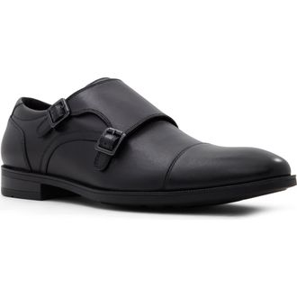 Aldo Rupert Monk Strap Loafer in Smooth Black at Nordstrom Rack, Size 13