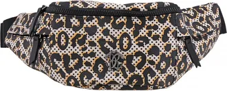 Roberto Cavalli Mens Leopard Print RC Logo Belt Bag