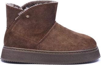 Baldinini Suede Enkellaars - Dames - Schoenen - Bruin - Maat: 37 EU Su&egrave;de