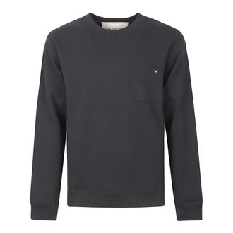 Valentino Garavani Sweatshirts, male, Black, Size: XL VLogo Cotton Jersey Sweatshirt