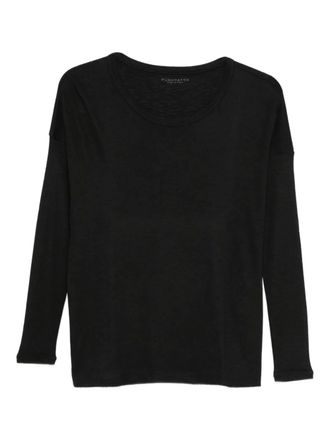 Purotatto long-sleeve T-shirt - women - Viscose/Micromodal/Wool - 40 - Black