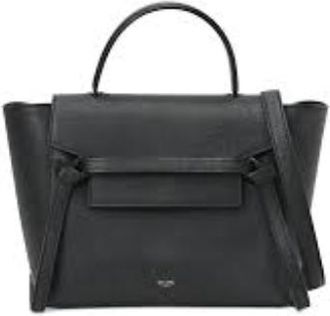 Celine Large Black Mini Leather Belt Bag