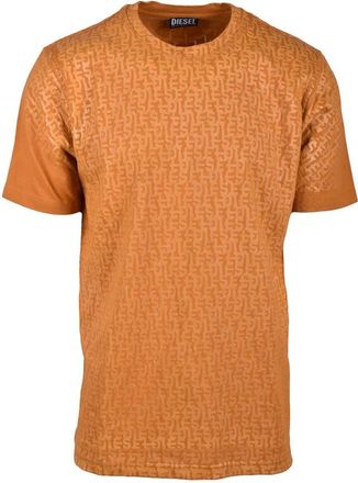 Diesel Yellow Crewneck Cotton T-Shirt