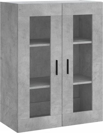 vidaXL Wall Mounted Cabinet Concrete Grey 69.5x34x90 cm Vidaxl