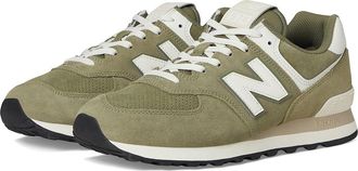 New Balance Classics U574v1 Shoes Dark Olivine/Sea Salt : US Mens 9 - Womens 10.5 Medium, Suede/Textile