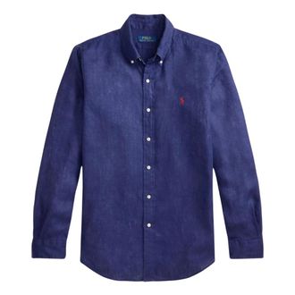 Ralph Lauren New Classic Shirt - Heren - Casual Overhemden - Blauw - S - Overhemden
