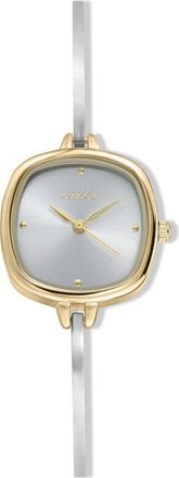 Ettika Square Case Slim Strap Watch in Silver /Mixed Metal at Nordstrom Rack