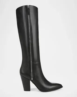 Veronica Beard Levanne 90MM Leather Boots