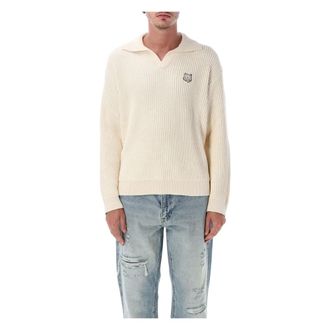 Maison Kitsun&eacute; Hombre, Jerseys, Beige, Talla: M