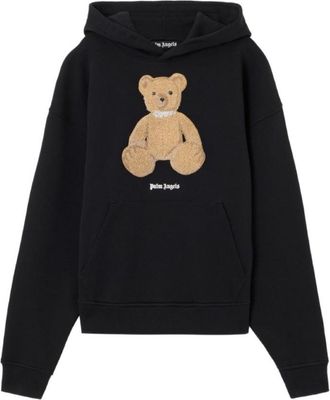 Palm Angels Black Graphic Hood Sweatshirt