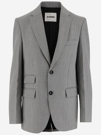 Jil Sander Grey Double Breasted Blazer