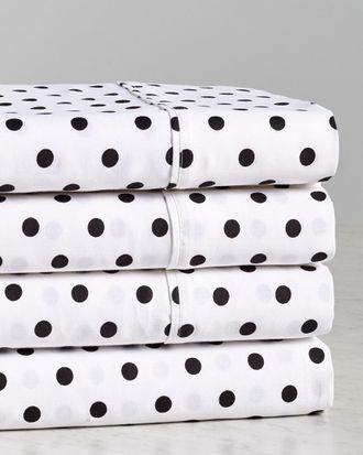 Superior 600 Thread Count Cotton Rich Polka Dot Sheet Set