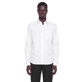 Valentino V Gold Pocket Shirt in Oxford Cotton