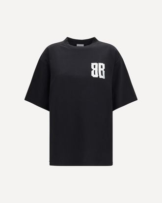Balenciaga Glitter logo T-shirt Female S