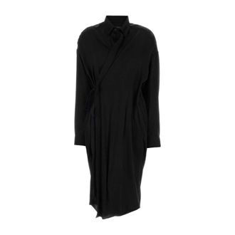 Balenciaga Dames, Jurken, Zwart, Maat: XS Katoen