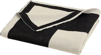 Ami two-tone cotton beach towel - White