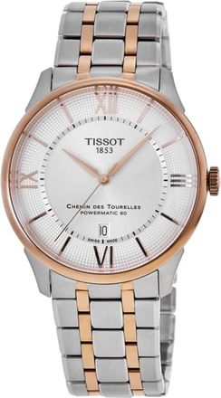 Tissot Chemin Des Tourelles Powermatic 80 42mm Automatic Silver Dial Two-Tone Stainless Steel Mens Watch T139.407.22.038.00