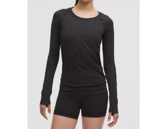 lululemon Swiftly Tech Long Sleeve 2.0 Top In Black