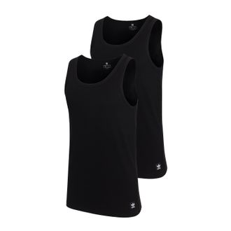 adidas Muskelshirt ADIDAS ORIGINALS Comfort Rib Cotton, Herren, Gr. XXL, schwarz, Rippware, Obermaterial: 95% Baumwolle, 5% Elasthan, unifarben, regular fit 