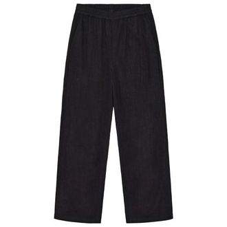 Knowledge Cotton Apparel Posey Linen-Mix Pants Freizeithose f&uuml;r Damen | schwarz