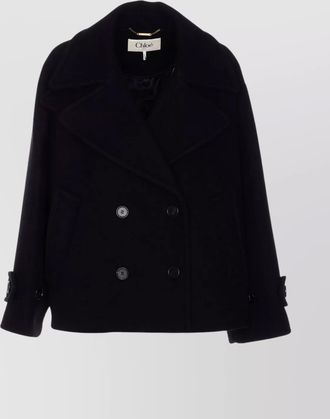 Chloé double-breasted notched lapels jacket pockets