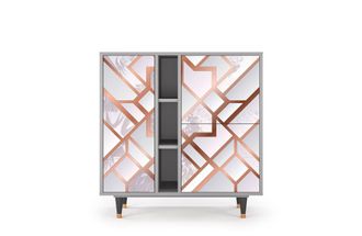 StoryZ Aparador rosa claro 3 puertas L 94 cm