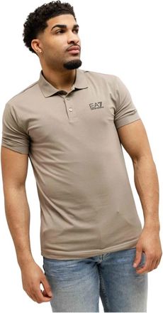 Emporio Armani EA7 Emporio Armani 8Npf 14 Polo Heren Beige - Heren - Polos - Beige - S - Katoen - Tops