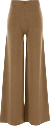 Max Mara Womens Camel Wool Blend Judy Pant Cammello Exterior: Cashmere Pantaloni Trousers