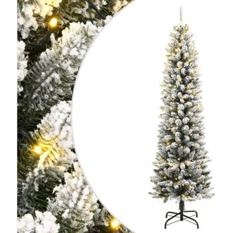vidaXL &Aacute;rbol De Navidad Artificial Con 300 Leds Y Nieve Flocada 240 Cm Vidaxl