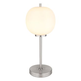 Globo Lighting L&aacute;mpara De Mesa - Blacky I - Acero Blanco - Vidrio - &Oslash; - Globo