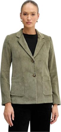 Benetton Corduroy Blazer - Dames - Jassen - Groen - Maat: XS Corduroy
