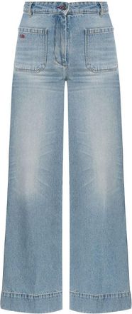 Victoria Beckham Indigo Blue High-Waisted Jeans