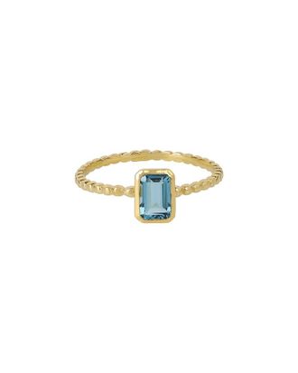 Tiramisu Gold Over Silver 0.67 Ct. Tw. London Blue Topaz Ring