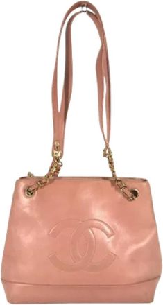 Chanel Pre-owned Leather chanel-bags - Dames - Vintage Shopper - Roze - ONE Size - Vintage