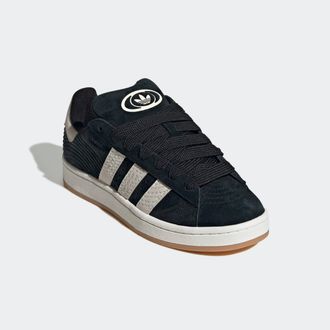 adidas Sneaker ADIDAS ORIGINALS CAMPUS 00S, Damen, Gr. 38,5, schwarz (core wei&szlig;, core schwarz, cream wei&szlig;), Leder, Synthetik, Schuhe Sneaker