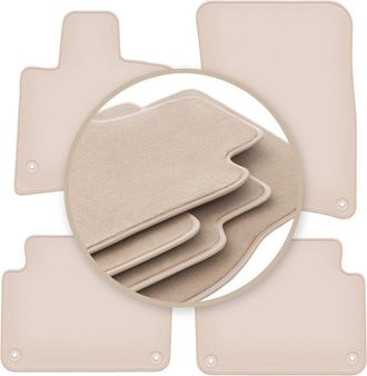OEM Alfombrillas Beige Premium Para Audi Q7 I 4l Suv 2005-2015