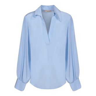 Blanca Vita Blouses, female, Blue, Size: L Benjamin Blouse