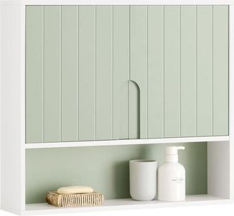 SoBuy Medicine Cabinet Wall Storage Cabinet,BZR140-GR - Sobuy