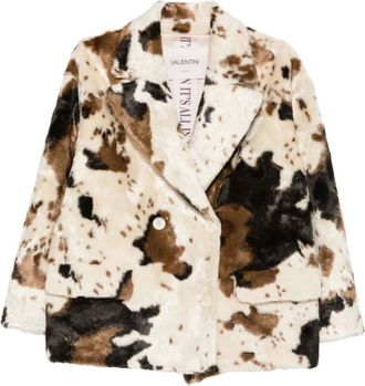 VALENTINI 1972 Giacca in ecopelliccia ECO con stampa mucca - - Jackets - Donna - Multicolore - S