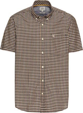 Camel Active Kurzarmhemd kariert, mit Button-Down-Kragen