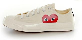 Comme Des Gar&ccedil;ons Low Canvas Sneaker - Dames - Sneakers - Beige - 41 EU - Schoenen