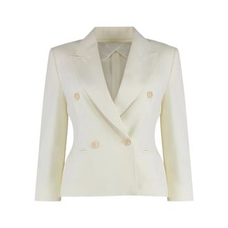 Max Mara Blazers, female, White, Size: XS Dorico Double-breasted Blazer